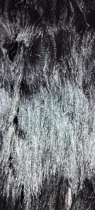 Falda flecos gris T. S