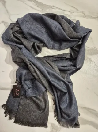 Sciarpa J.K. ACCESSORI bicolor blu/grigio