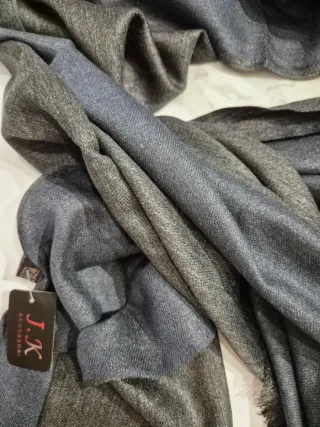 Sciarpa J.K. ACCESSORI bicolor blu/grigio