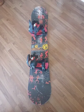 Tabla Snowboard con Fijaciones y botas