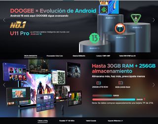 DOOGEE U11 Pro Tablet 11 Android 16 30GB+256GB