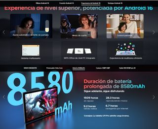 DOOGEE U11 Pro Tablet 11 Android 16 30GB+256GB