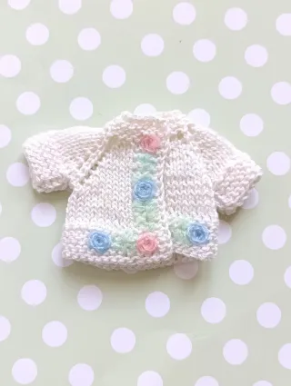 Maglioncino bianco bambola Blythe