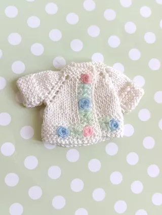 Maglioncino bianco bambola Blythe