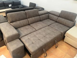 OFERTA Sofá cama con puff