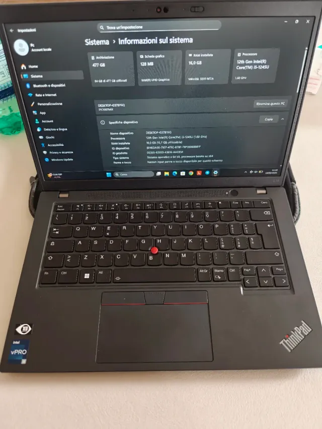 Lenovo Thinkpad L14 Gen 3 - Intel i5