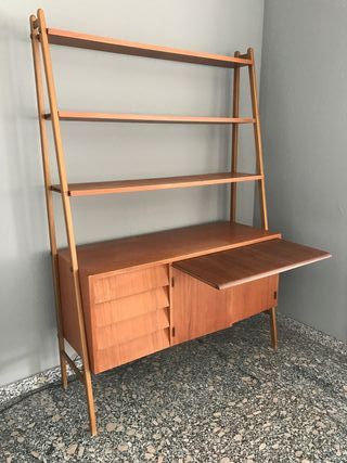 Estantería Sueca Madera Años 50