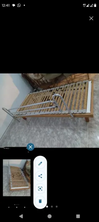 Cama articulada con colchón antiescaras Con mando