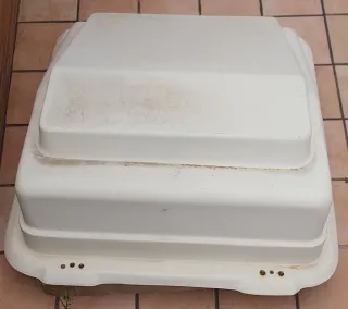 Tapa Motor Piscina Blanca de fibra de vidrio