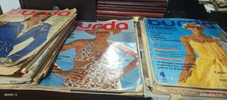 Revistas de moda Burda con cuadernillos y patrones