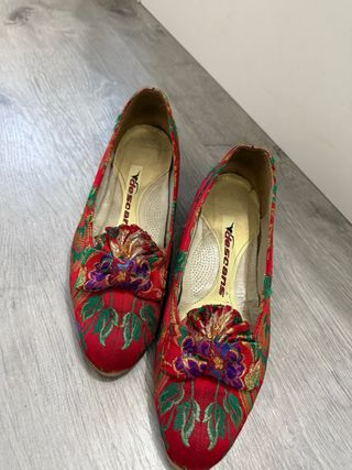 Traje de Fallera Rojo y Dorado