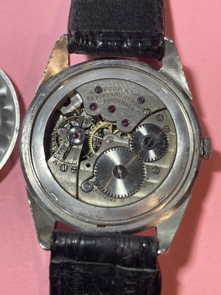 Orologio vintage cinturino nero