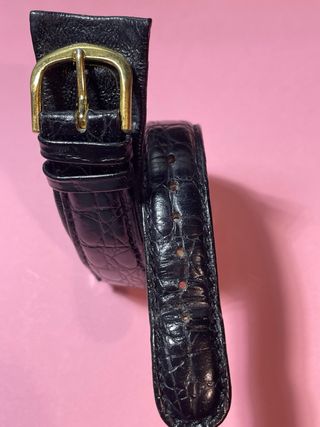 Orologio vintage cinturino nero