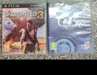 Uncharted 3 y Gran Turismo 6 PS3