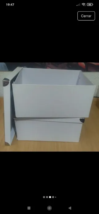 2 Cajas decoración/Almacenaje Blancas Ikea