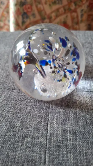 Pisapapeles de cristal vintage