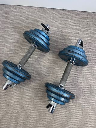 Juego de Pesas Ajustables Azul