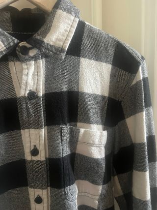 Camisa cuadros Pull&Bear negra y blanca