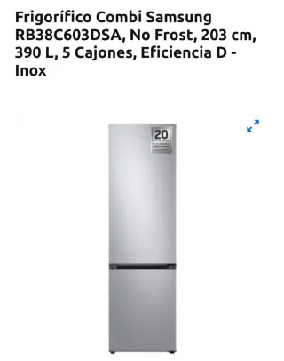 Nevera Samsung RB34T602DSA 4 años