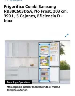 Nevera Samsung RB34T602DSA 4 años