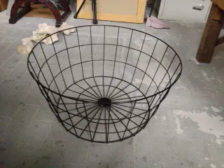 Mesa redonda madera y metal