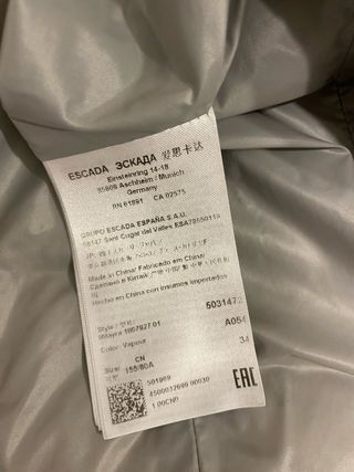 Plumifero Escada Gris