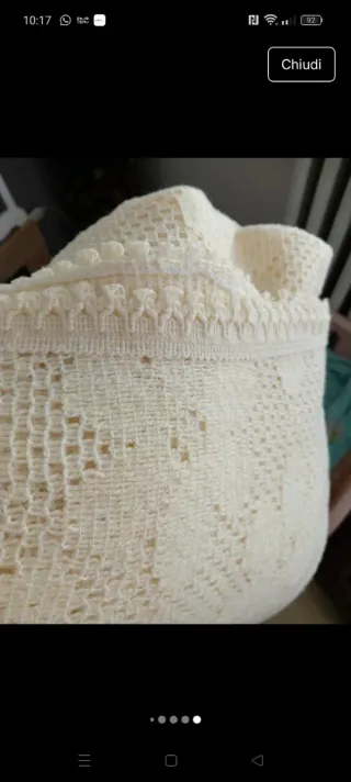 Copriletto matrimoniale bianco floreale