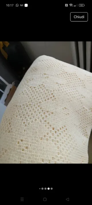 Copriletto matrimoniale bianco floreale