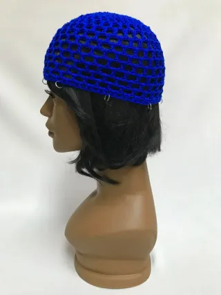 Mesh hat blu royal