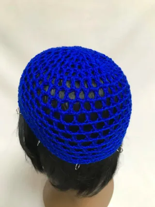 Mesh hat blu royal