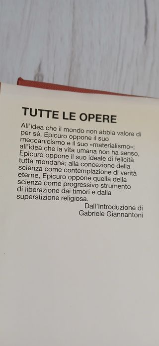 Epicuro Tutte le opere