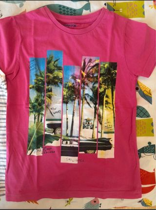 Camiseta Mayoral niño estampado palmeras