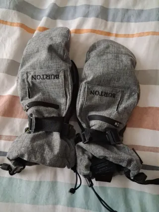 Manoplas Burton Grises talla M