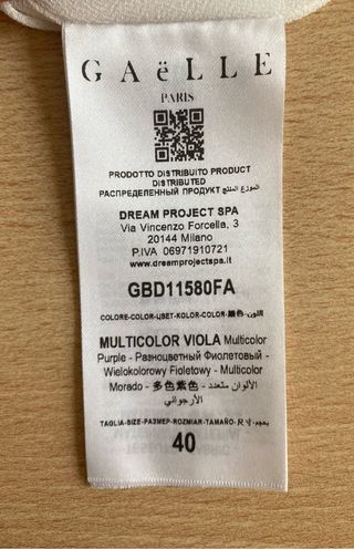 Vestido flores Gaëlle IT40