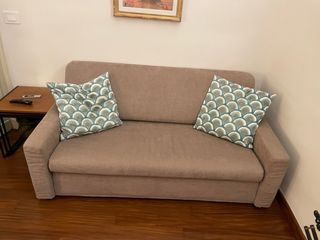 Divano letto Hukla 3 posti tessuto