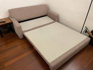 Divano letto Hukla 3 posti tessuto