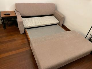 Divano letto Hukla 3 posti tessuto