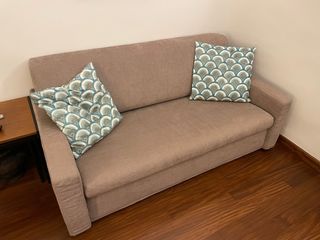 Divano letto Hukla 3 posti tessuto