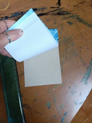 Block notes stampa artigianale blu