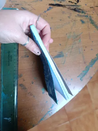 Block notes stampa artigianale blu