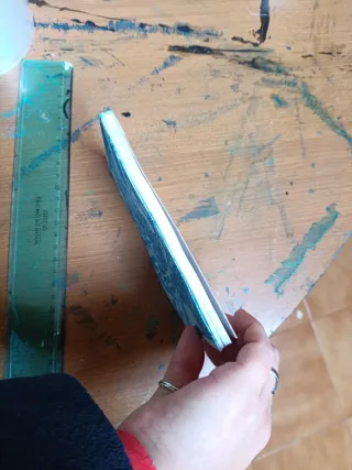 Block notes stampa artigianale blu