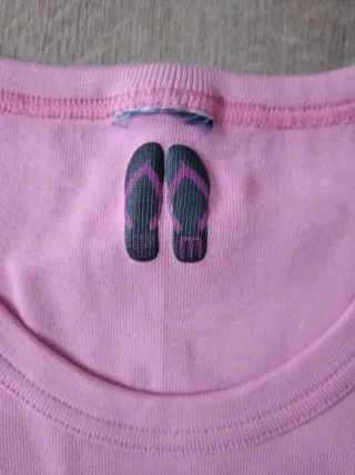 Camiseta rosa M con gafas de sol