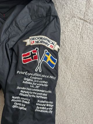 Chaqueta Geographical Norway Negra Talla M