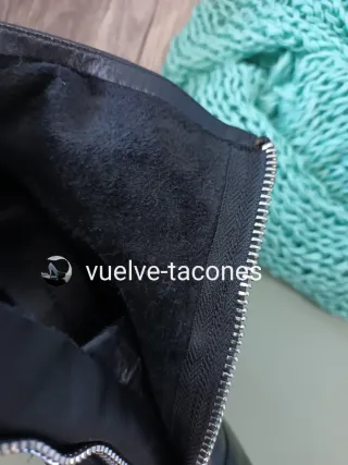 Botín piel tacón cremallera ♡ ZARA * Talla 38