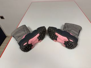Botas de nieve grises y rosas Talla 38