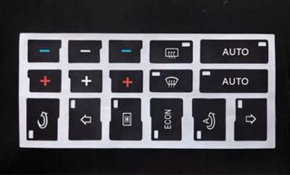 Pegatinas Reparación Botones Coche Audi A4 B6 B7 A