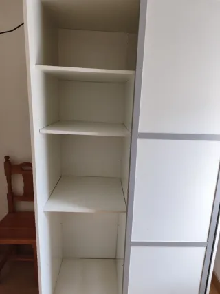 Ropero blanco puertas correderas