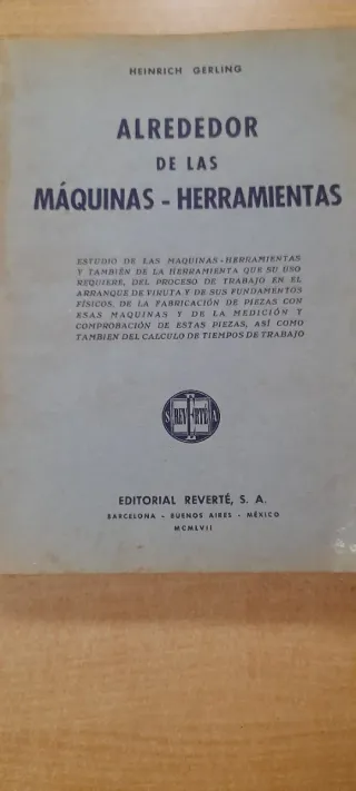 Libro técnico Alrededor de las Máquinas-Herramient