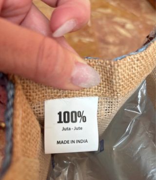 Borsa in juta e cotone