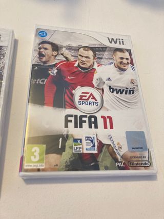 Wii FIFA 10 y FIFA 11 precintados